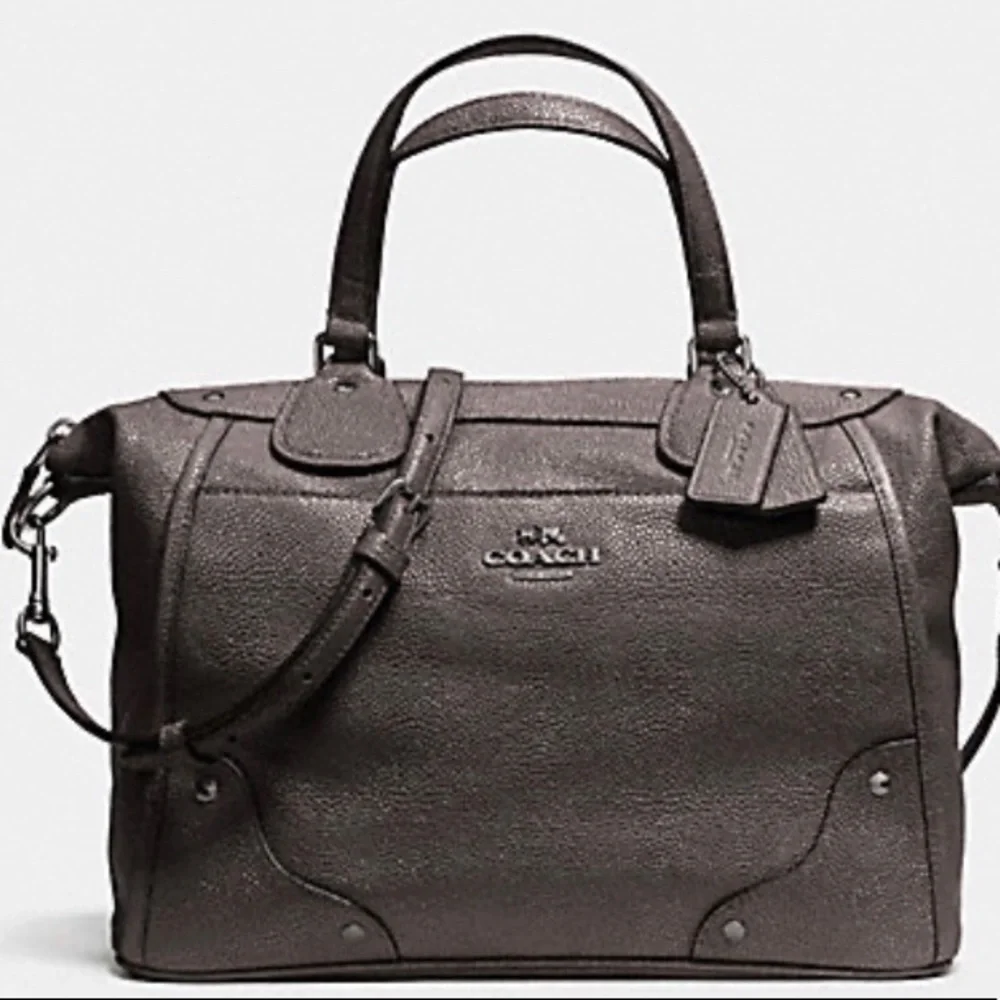Coach ✨ Mickie Caviar Grain Leather Satchel